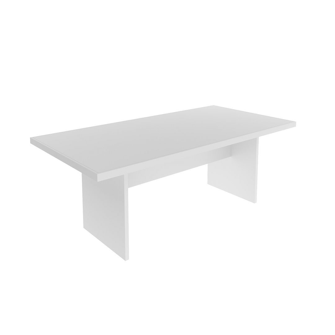 Mesa para Sala de Jantar 6 Lugares 200x100cm MDP Branco Tecnomobili