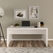 Mesa para Escritório 163cm MDP Branco Design ModernoTecnomobili