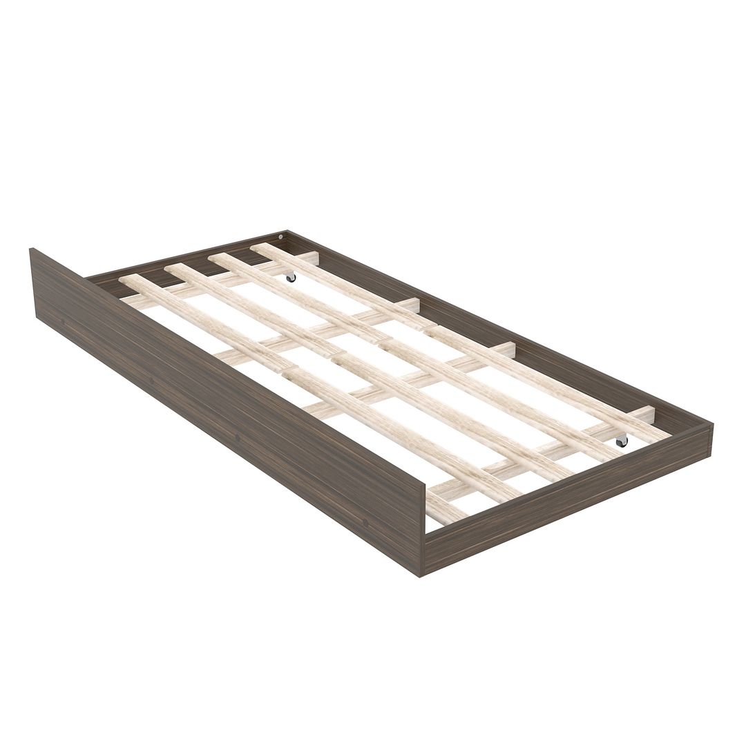 Cama de Solteiro Auxiliar para Colchão 88cm MDP Nogal Até 130kg Tecnomobili