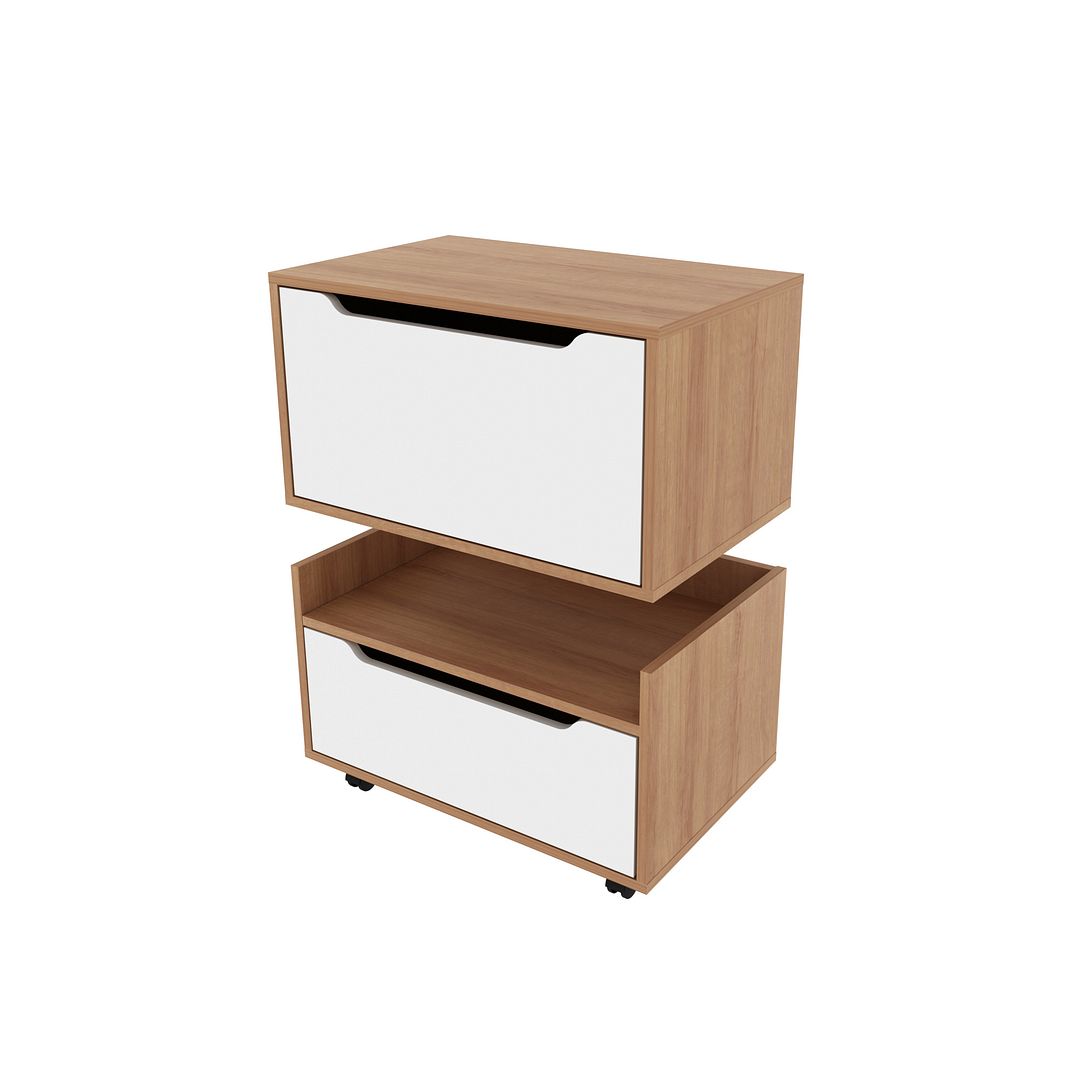 Conjunto de Banheiro com Balcão Gabinete Suspenso com 1 Porta e Balcão Gabinete 1 Gaveta MDP Tecnomobili