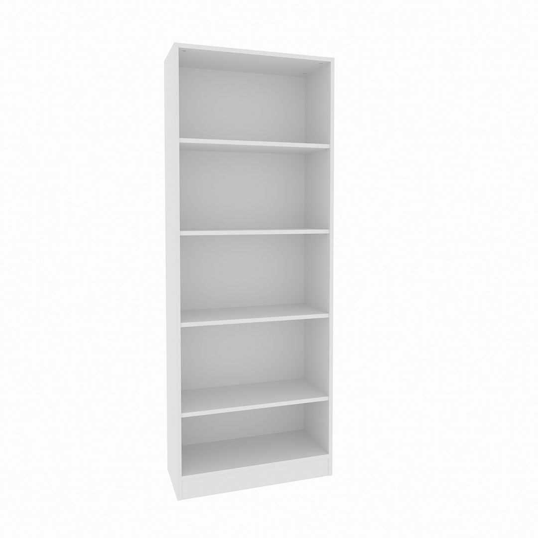 Estante Multiuso com 5 Prateleiras MDP Branco Tecnomobili