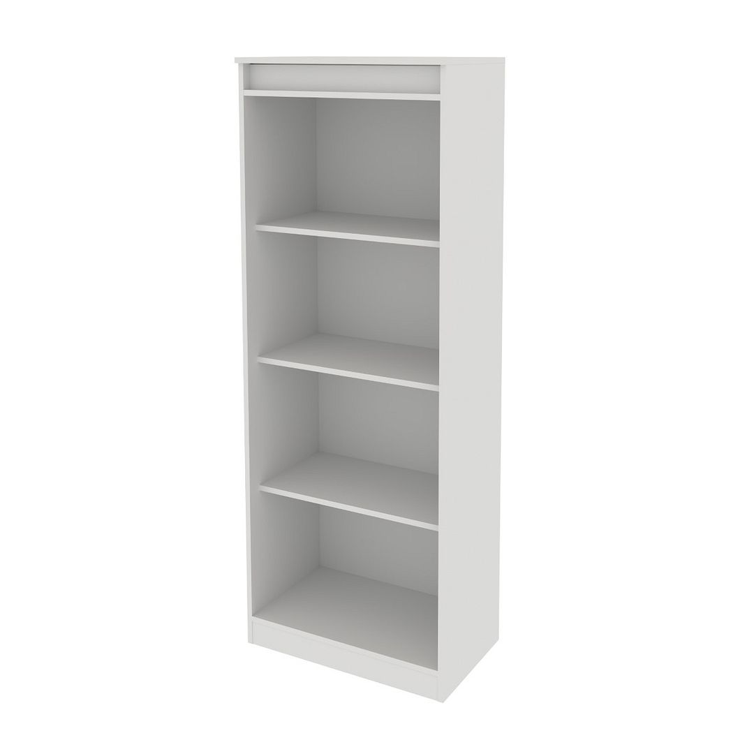 Estante para Escritório Estante com 4 Prateleiras MDP Branco Tecnomobili