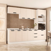 Cozinha Completa 5 Peças 225x270cm Com Amplo Espaço E Pintura Uv Em Mdp/mdf Politorno