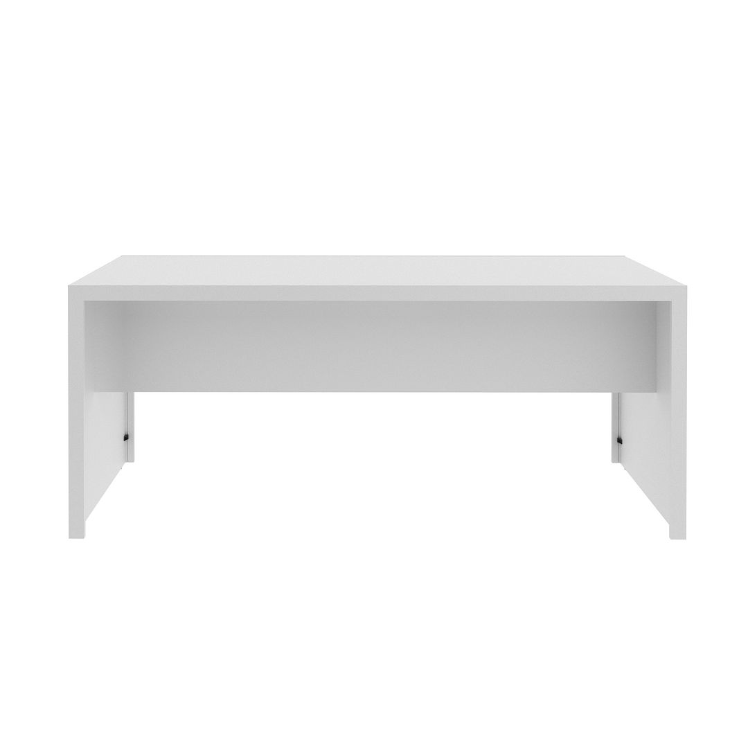 Mesa para Escritório 180cm MDP Branco Design Moderno Tecnomobili