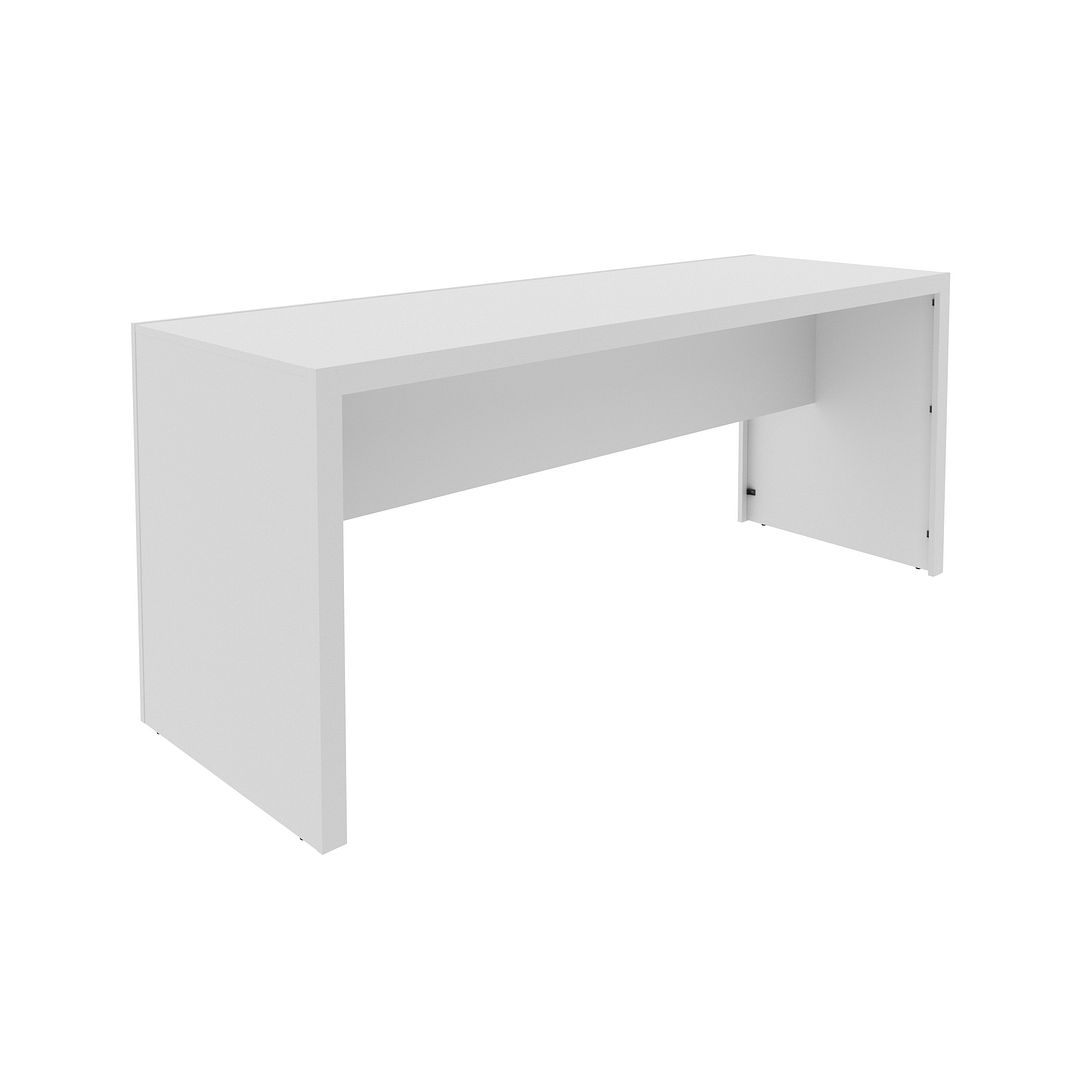 Mesa para Escritório 180cm MDP Branco Design Moderno Tecnomobili