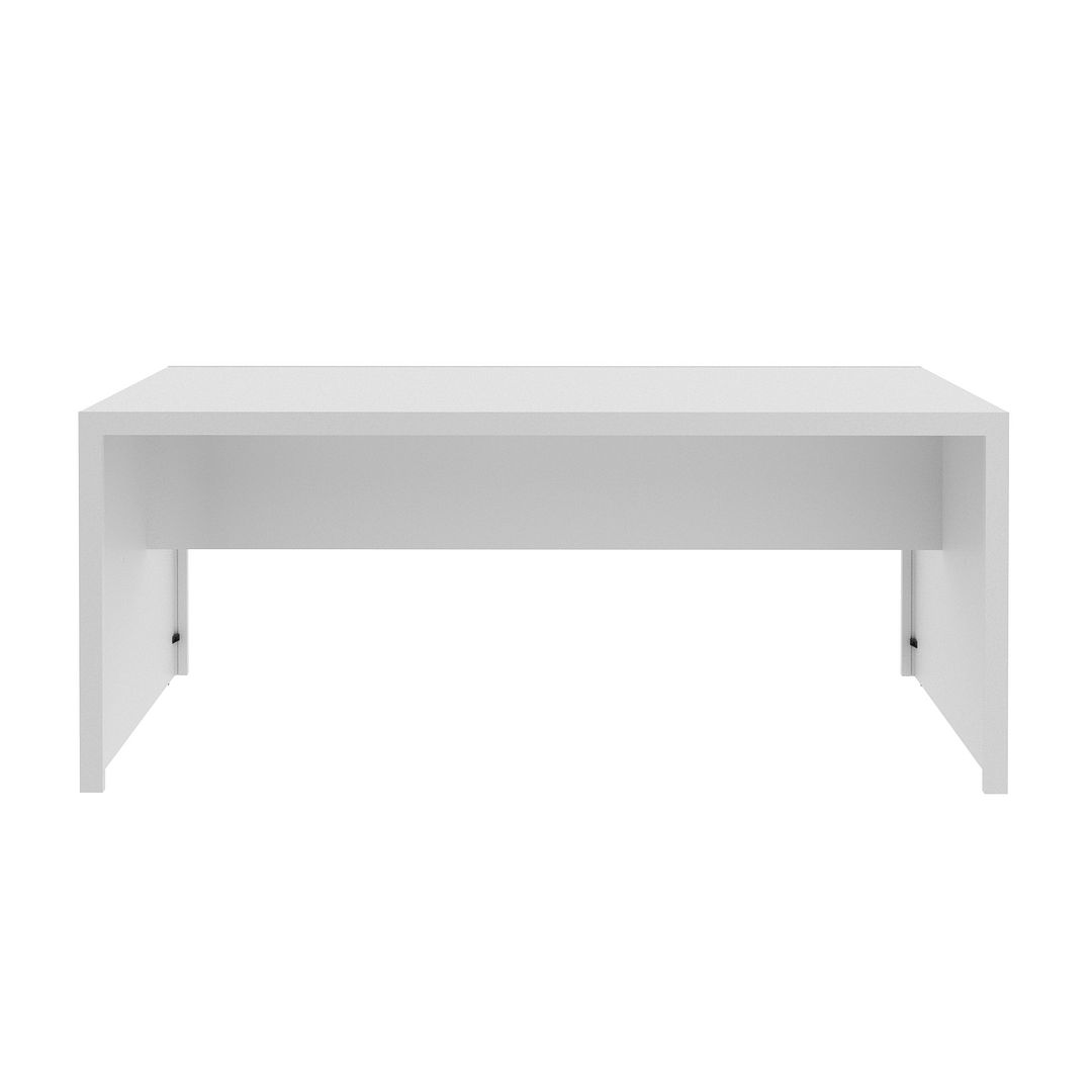 Mesa para Escritório 180cm MDP Branco Design Moderno Tecnomobili