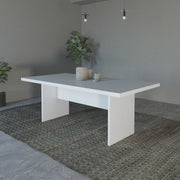 Mesa para Sala de Jantar 6 Lugares 200x100cm MDP Branco Tecnomobili