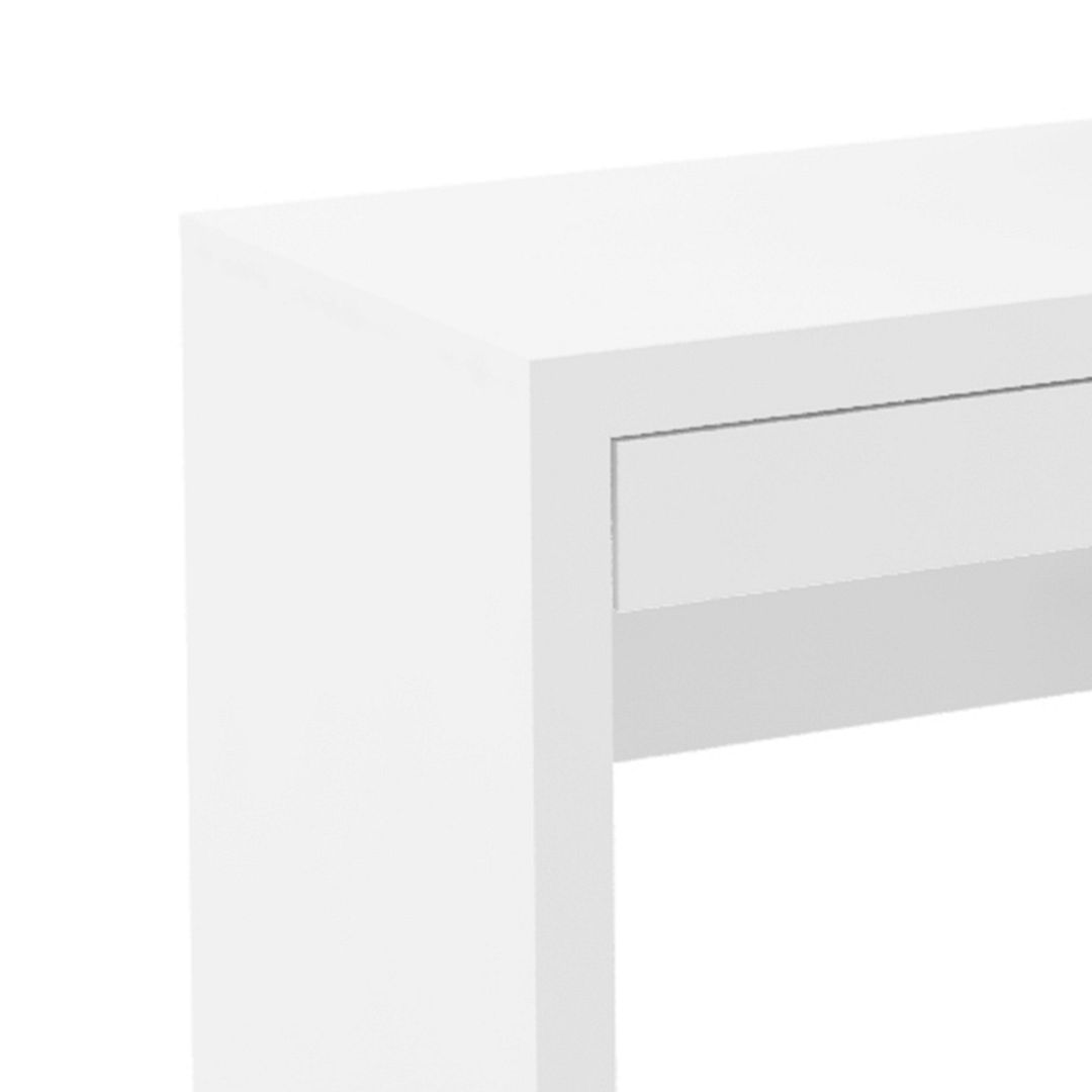 Escrivaninha Estante com 2 Portas e 1 Gaveta Funcional MDP Branco Tecnomobili