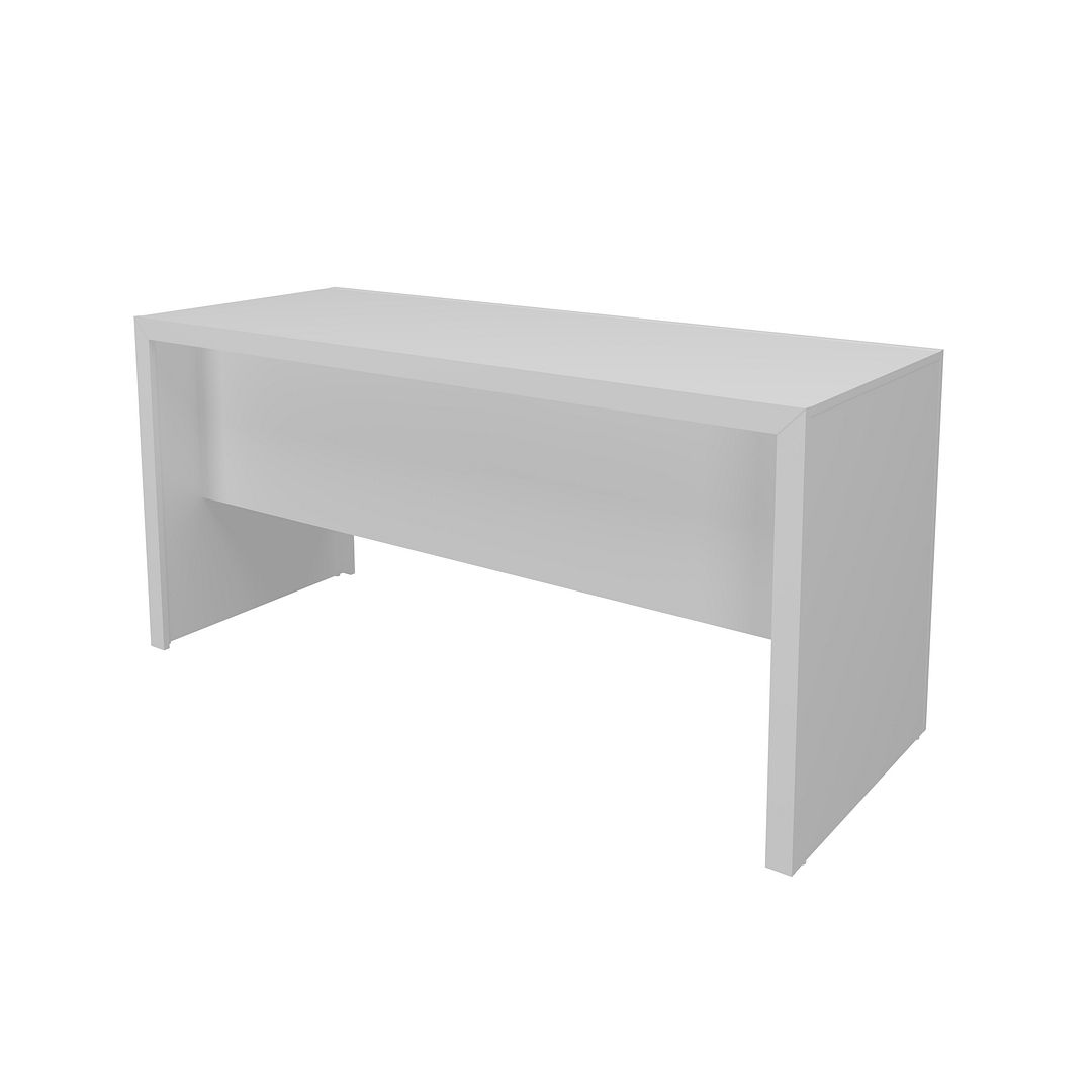 Mesa para Escritório 155cm com 3 Gavetas Reversível MDP Branco Tecnomobili