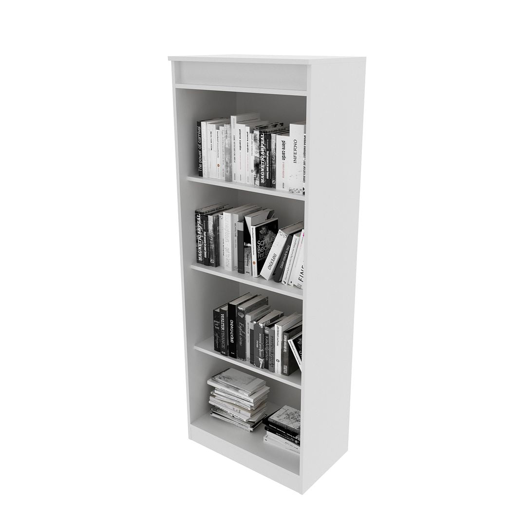 Estante para Escritório Estante com 4 Prateleiras MDP Branco Tecnomobili