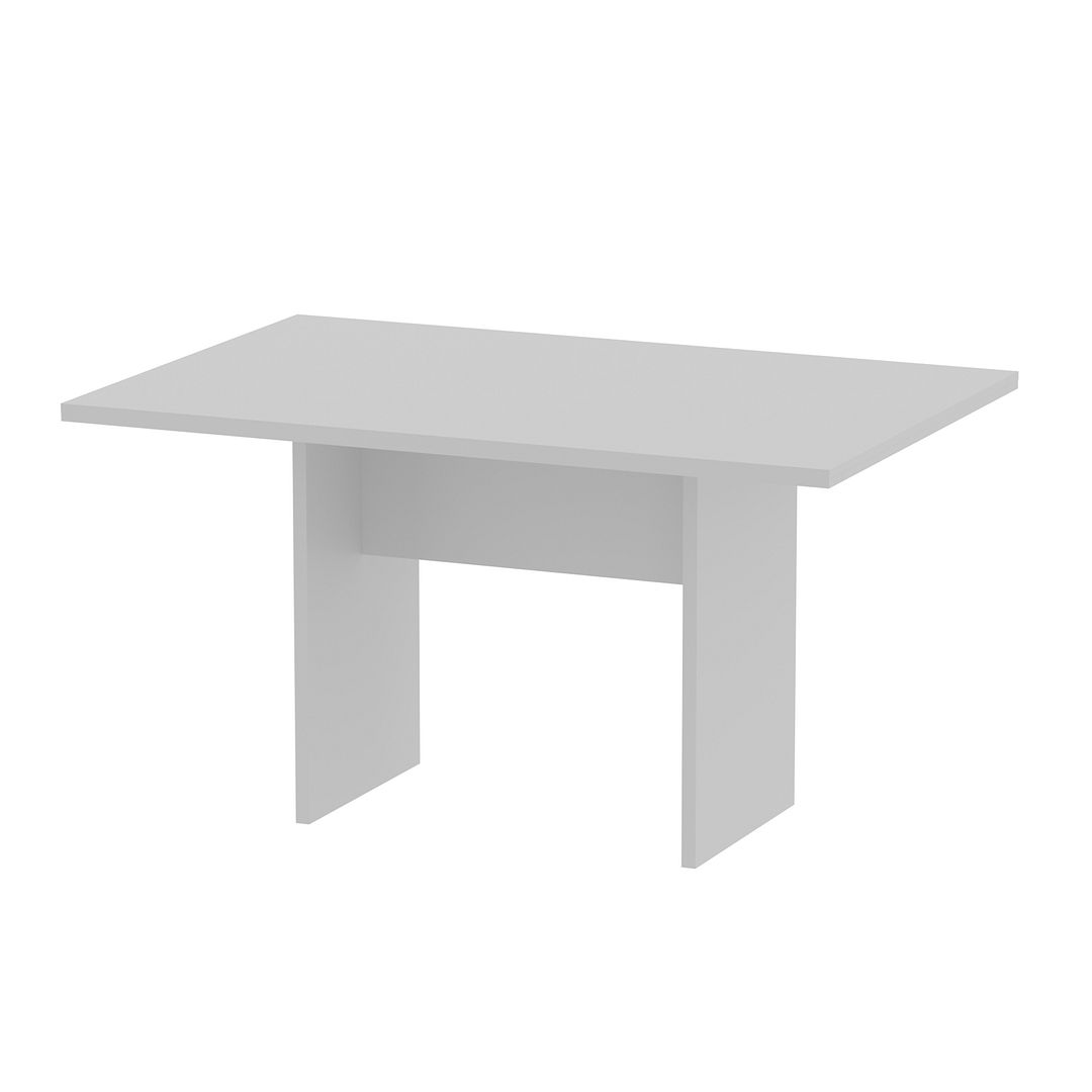 Mesa de Reunião para Escritório 136cm MDP Branco Tecnomobili