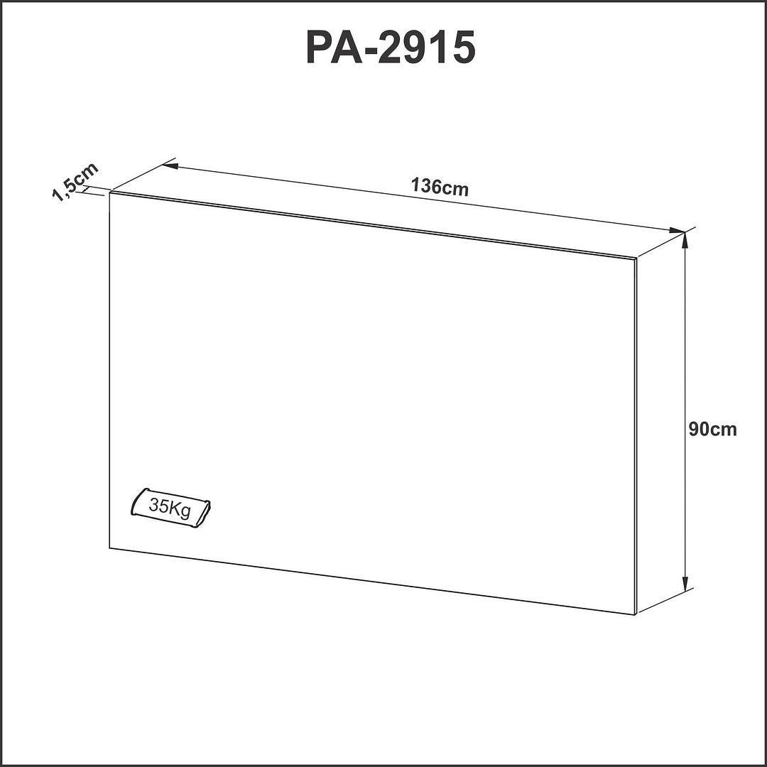 Painel para TV até 42 Polegadas Suspenso MDP Amêndoa Tecnomobili