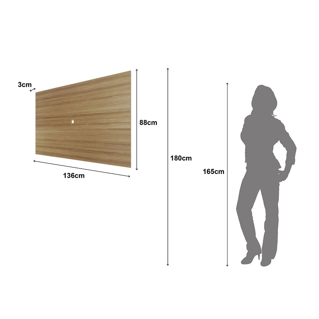 Conjunto de Escritório com Mesa de Reunião e Painel MDP Amêndoa Tecnomobili