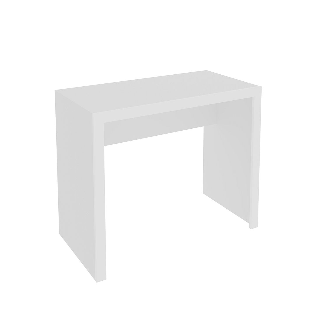 Mesa para Escritório 90cm MDP Branco Design Moderno Tecnomobili