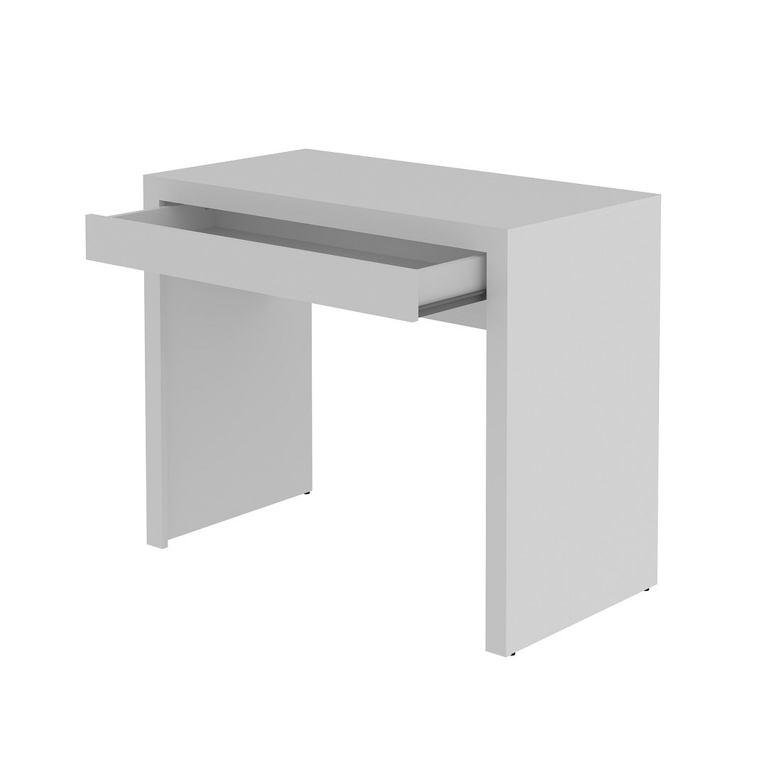 Mesa para Escritório 90cm com 1 Gaveta MDP Branco Tecnomobili