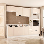 Cozinha Completa 5 Peças 225x270cm Com Amplo Espaço E Pintura Uv Em Mdp/mdf Politorno
