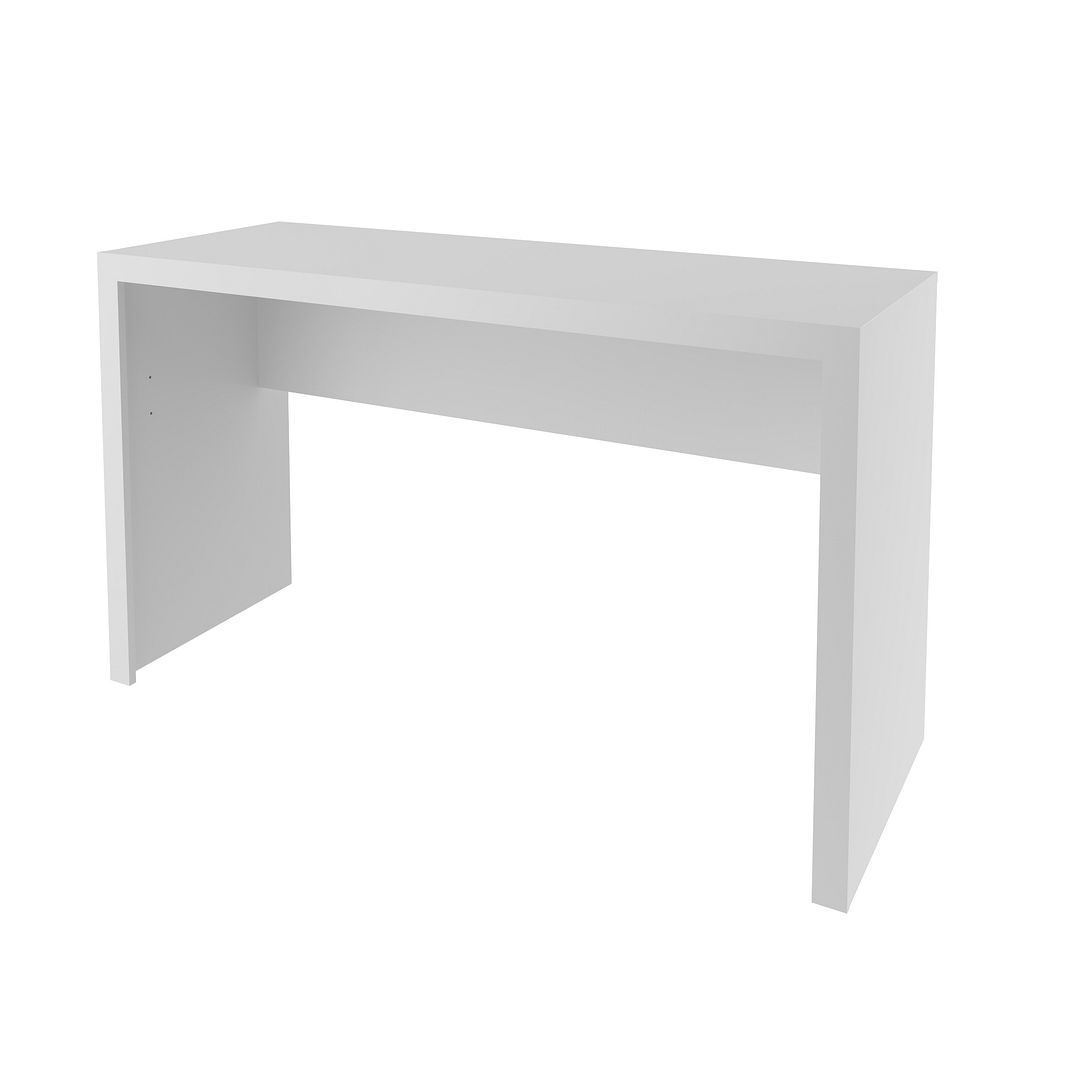 Mesa para Escritório 127cm MDP Branco Design ModernoTecnomobili