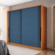 Guarda-Roupa 2 Portas De Correr 2 Gavetas 180cm Com Corrediça Telescópica Em Mdp/mdf Politorno