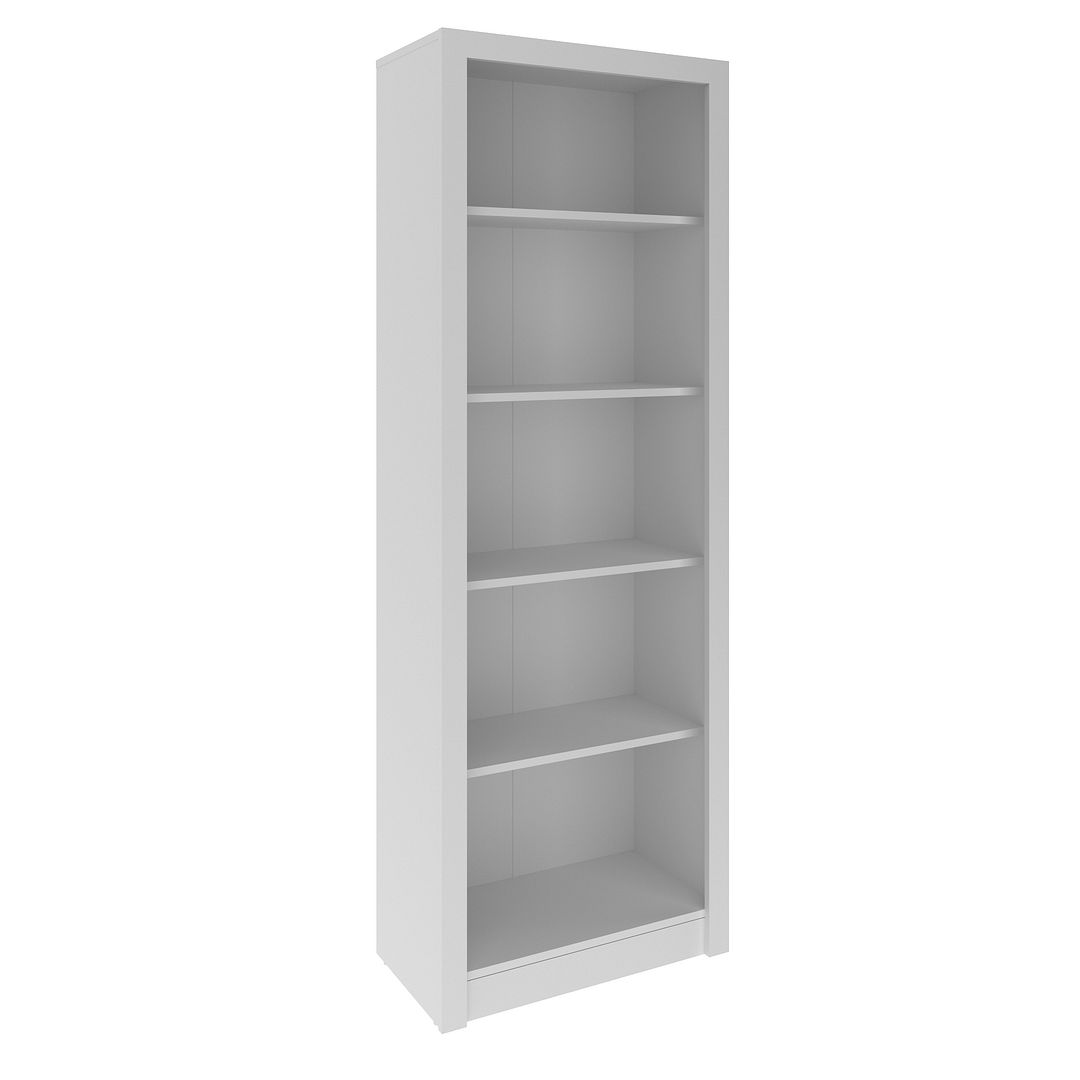 Estante para Escritório Multiuso com 5 Prateleiras MDP Branco Tecnomobili